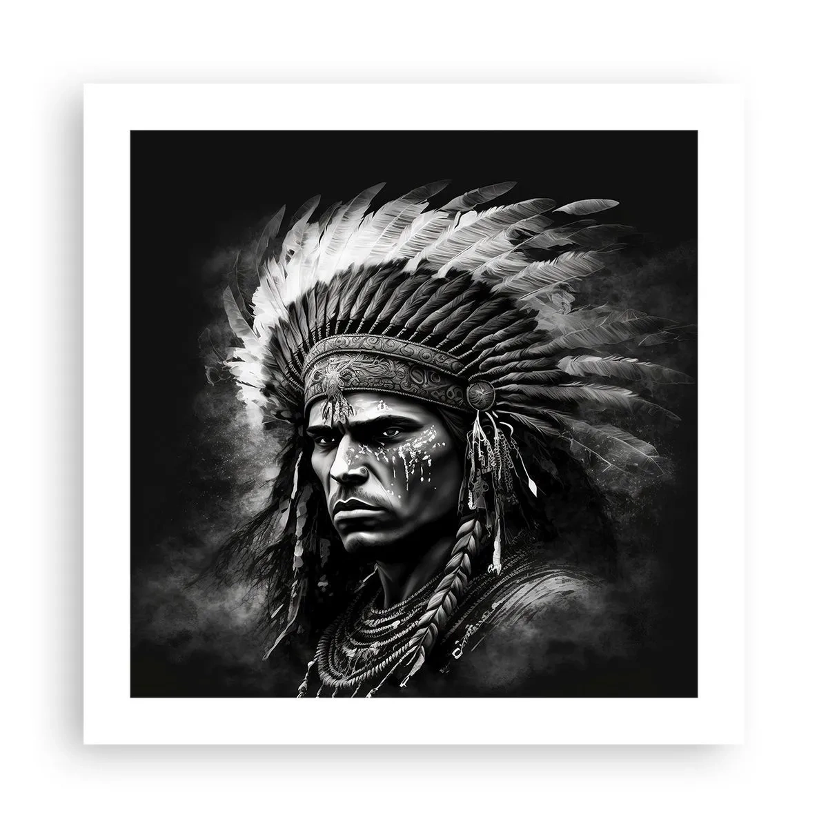 Pôster - Um líder e um guerreiro - 50x50 cm