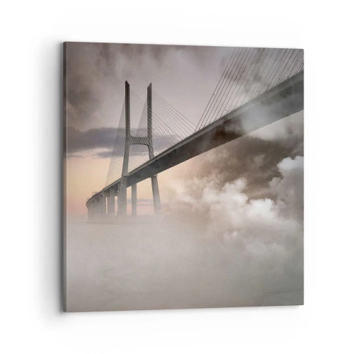 Quadro em tela - No rio que não existe - 70x70 cm