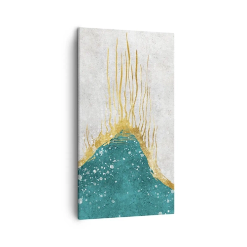 Quadro em tela - Maré Dourada - 45x80 cm