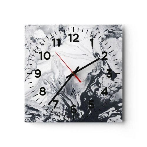 Relógio de parede - Relógio em vidro - O Interior da Terra - 40x40 cm