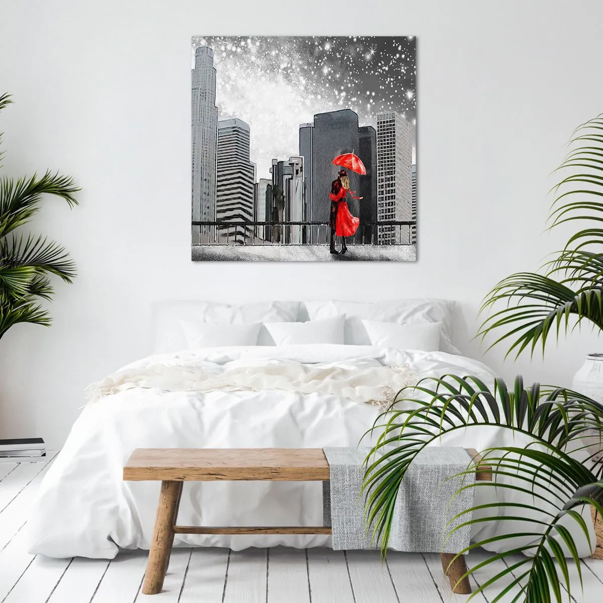 Quadro em tela - O homem não é pedra - 60x60 cm