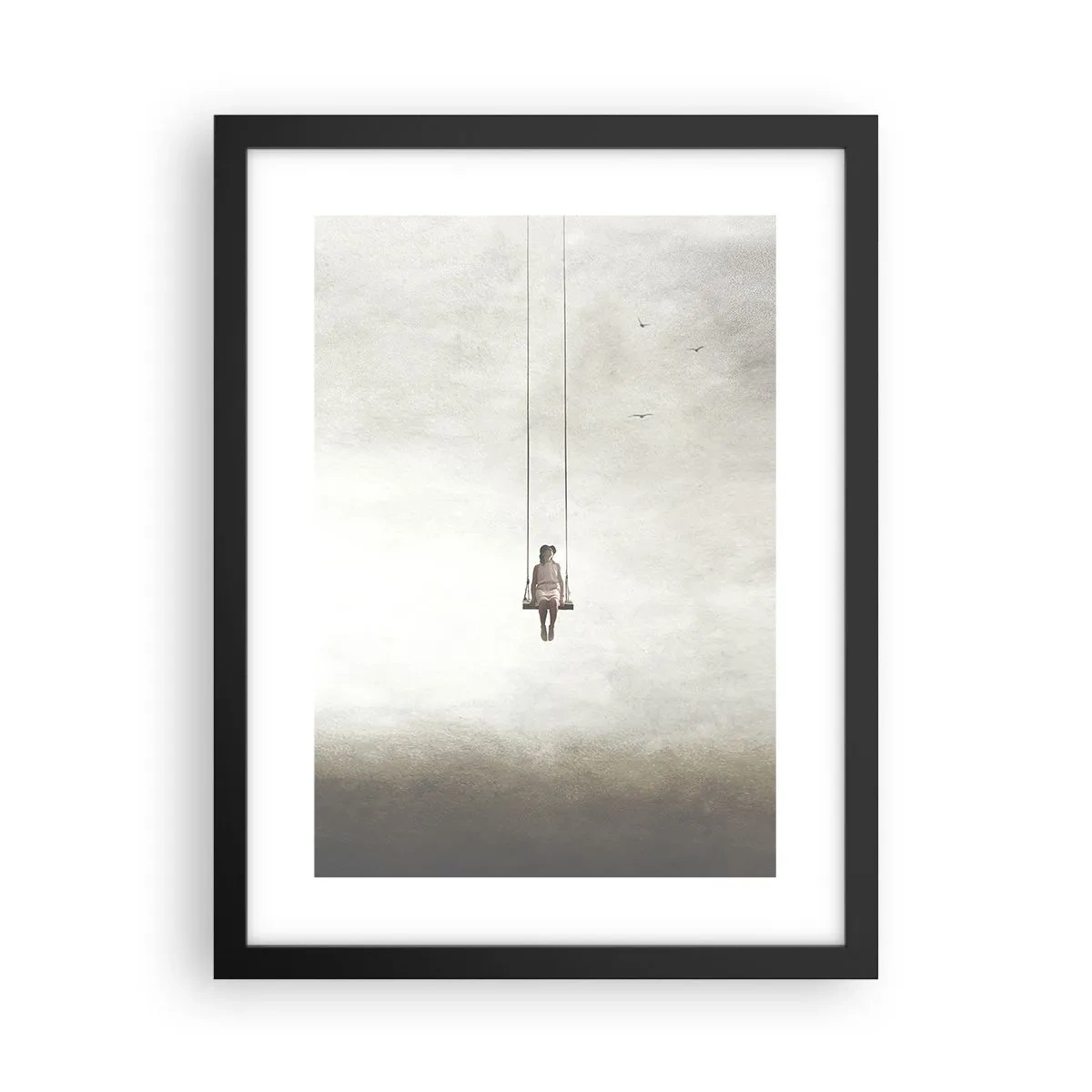 Pôster com moldura preta - A criança em nós - 30x40 cm