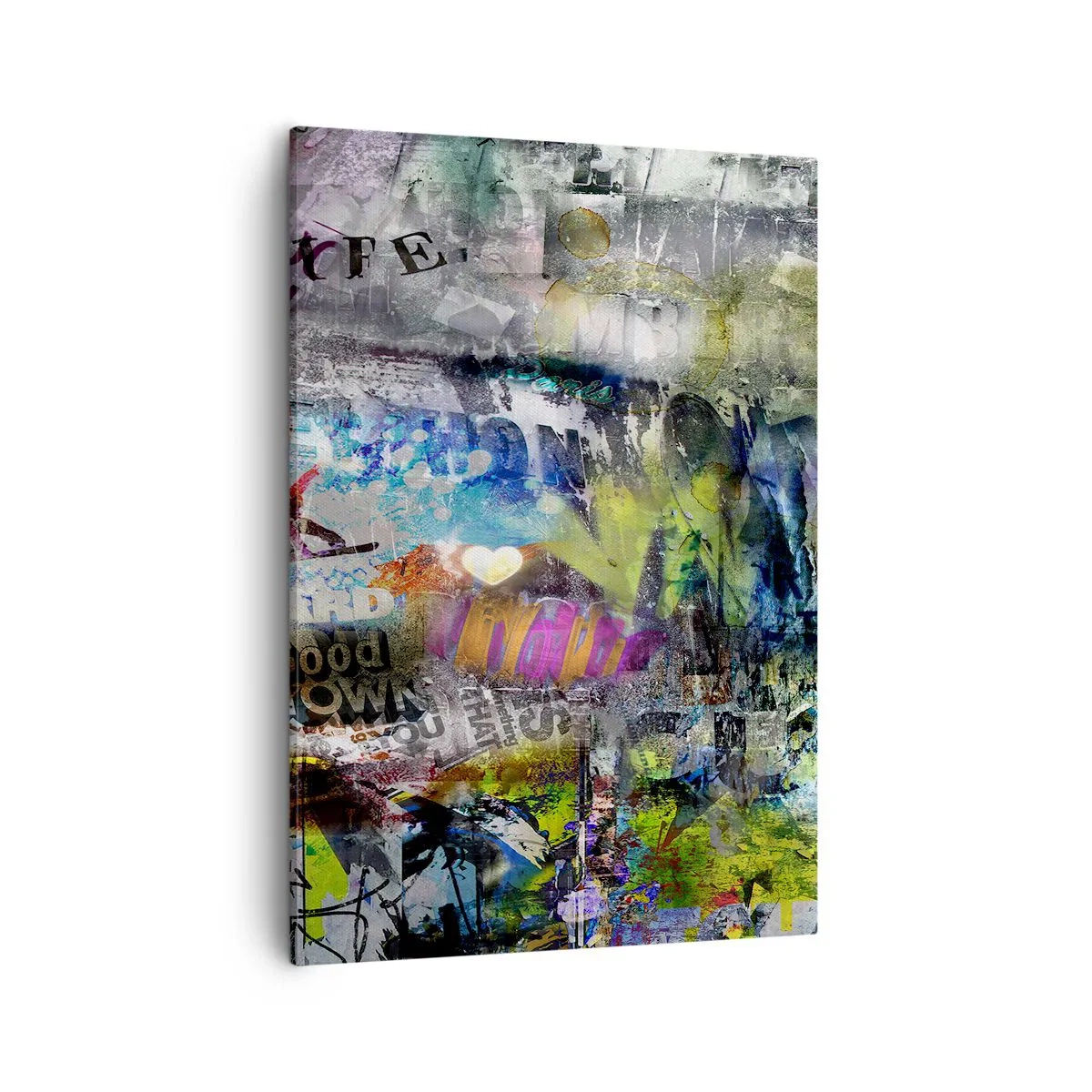 Quadro em tela - Colagem de memórias - 50x70 cm