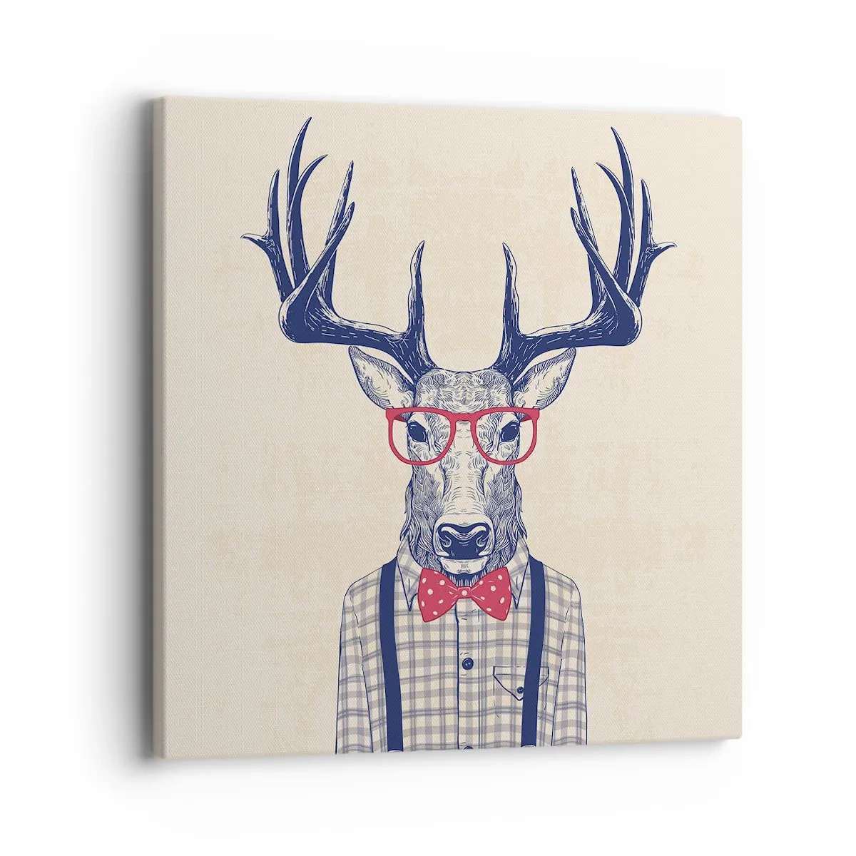 Quadro em tela - Extravagância engraçada - 40x40 cm