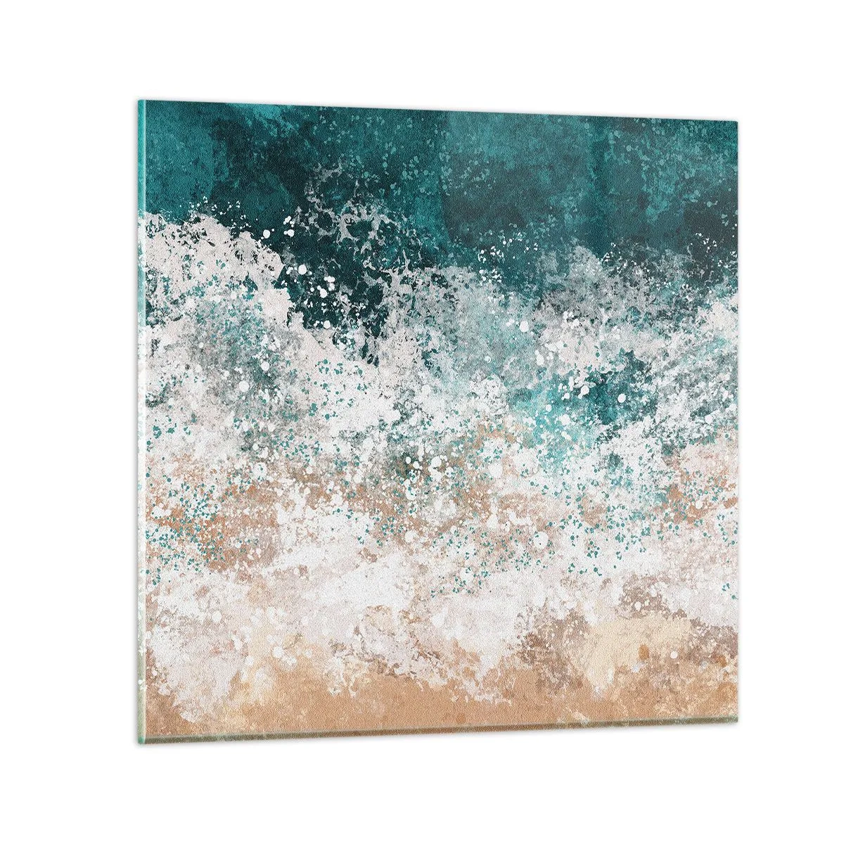 Quadro em vidro - Histórias do mar - 40x40 cm
