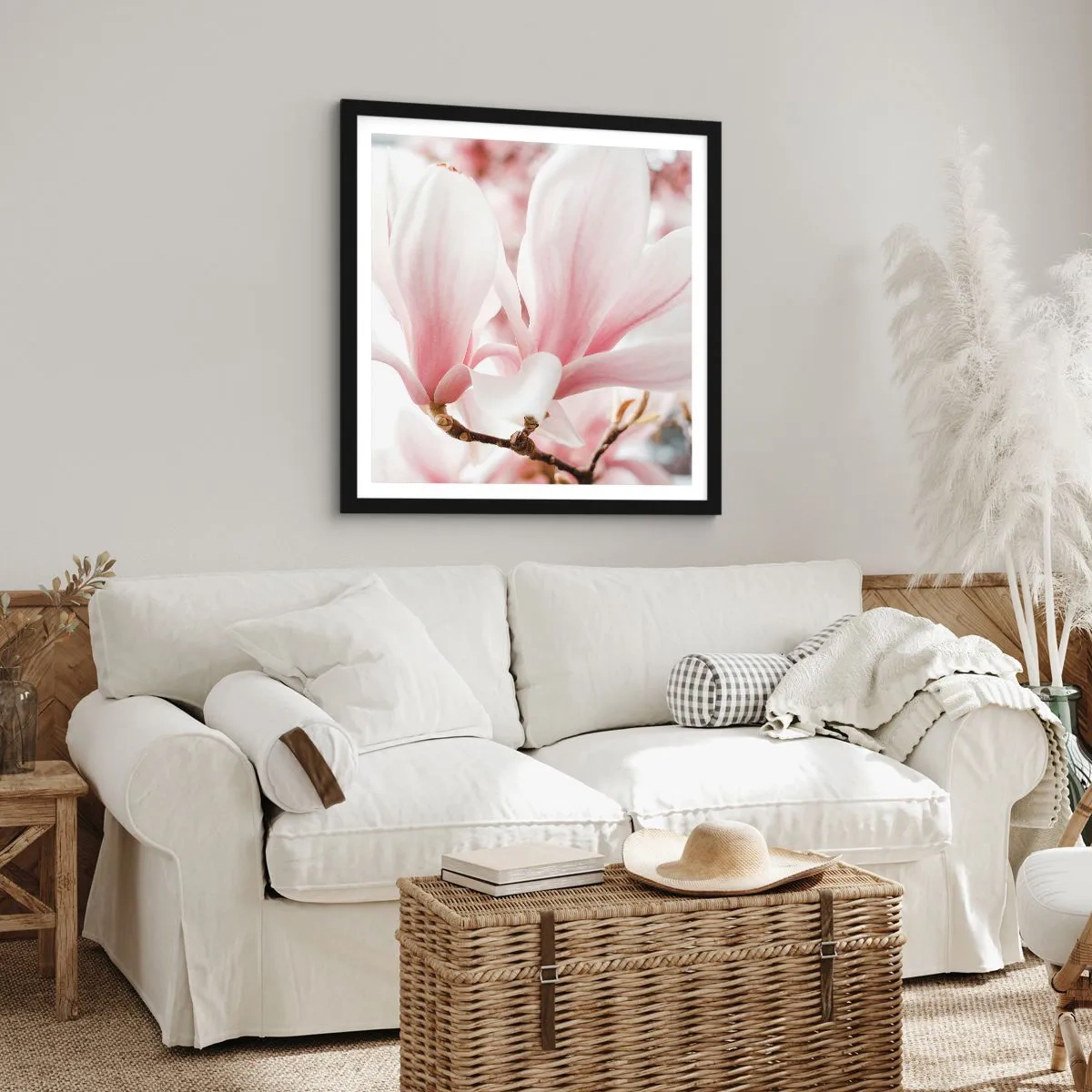 Pôster com moldura preta - Sensibilidade infinita - 50x50 cm