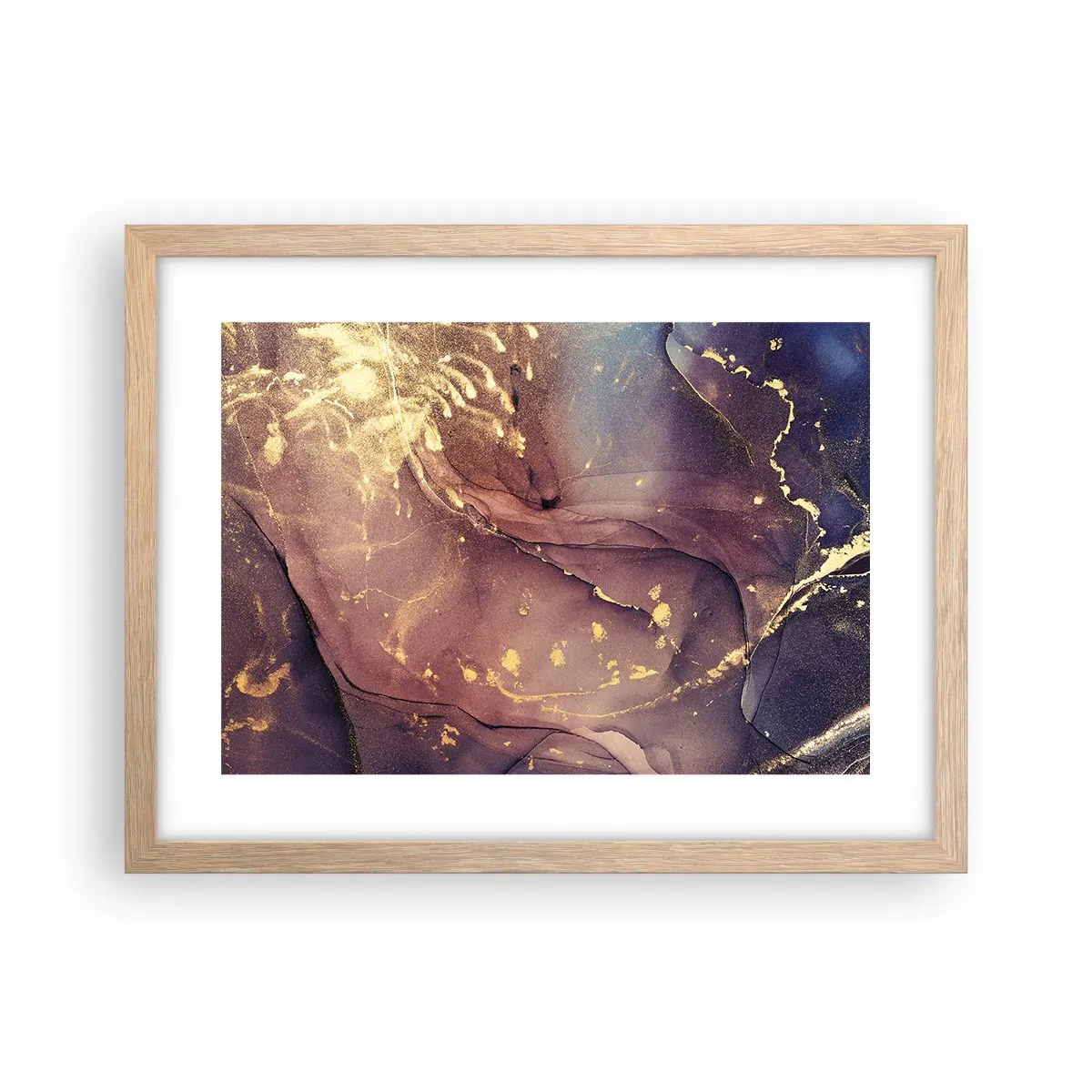 Pôster com moldura de carvalho claro - Matéria e espírito - 40x30 cm