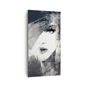 Quadro em tela - Por trás do véu cinzento - 65x120 cm