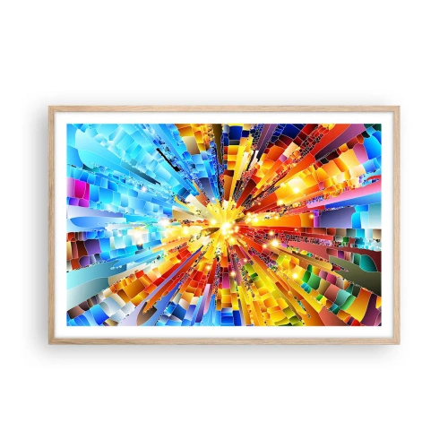 Pôster com moldura de carvalho claro - In medias res - 91x61 cm
