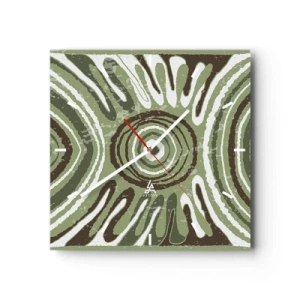 Relógio de parede - Relógio em vidro - Uma explosão de emoções - 30x30 cm