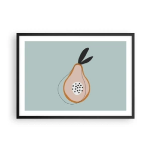 Pôster com moldura preta - Penetrar na natureza das coisas - 70x50 cm