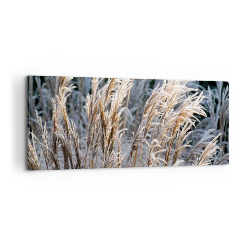 Quadro em tela - Decorado com a geada - 120x50 cm
