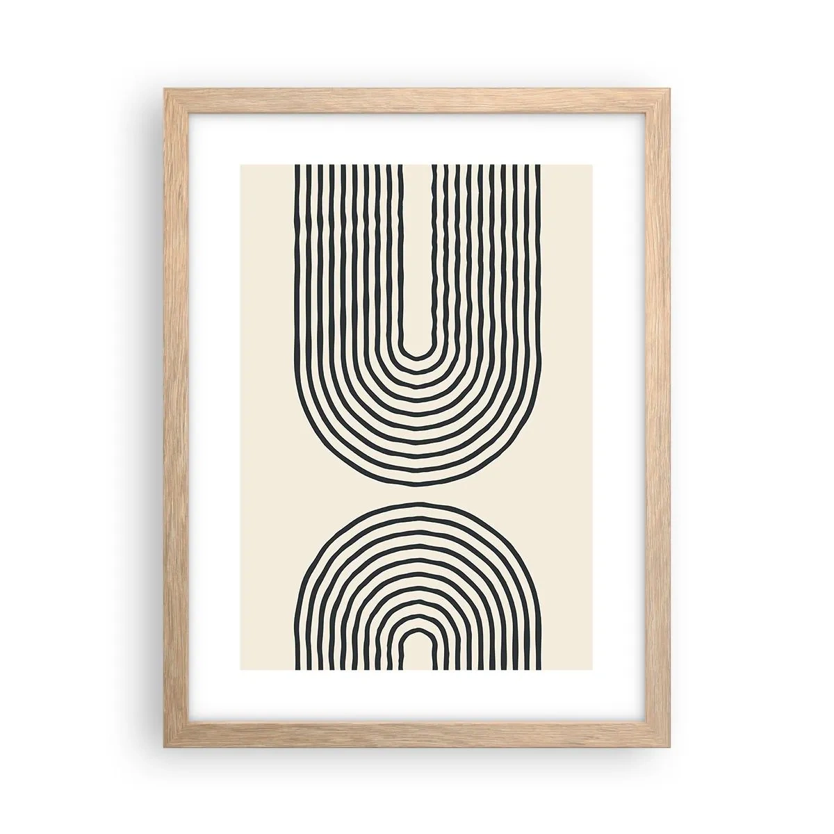 Pôster com moldura de carvalho claro - Em um momento... - 30x40 cm