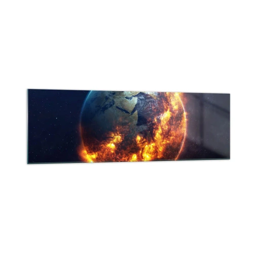 Quadro em vidro - A chama do apocalipse - 160x50 cm