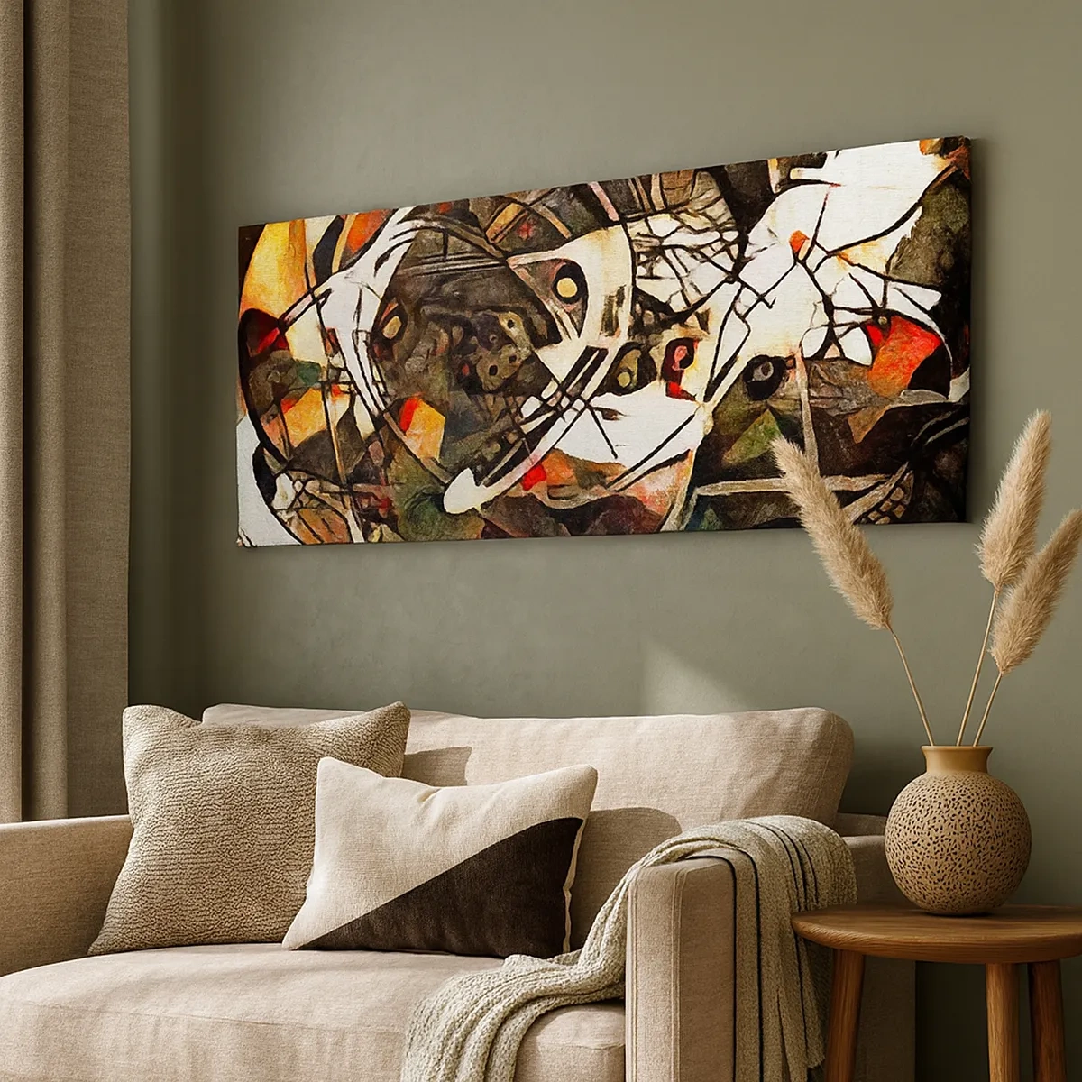 Quadro em tela - Consegue ouvir o movimento? - 30x30 cm