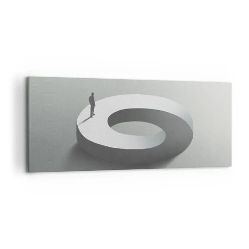 Quadro em tela - Seja inteligente - 120x50 cm