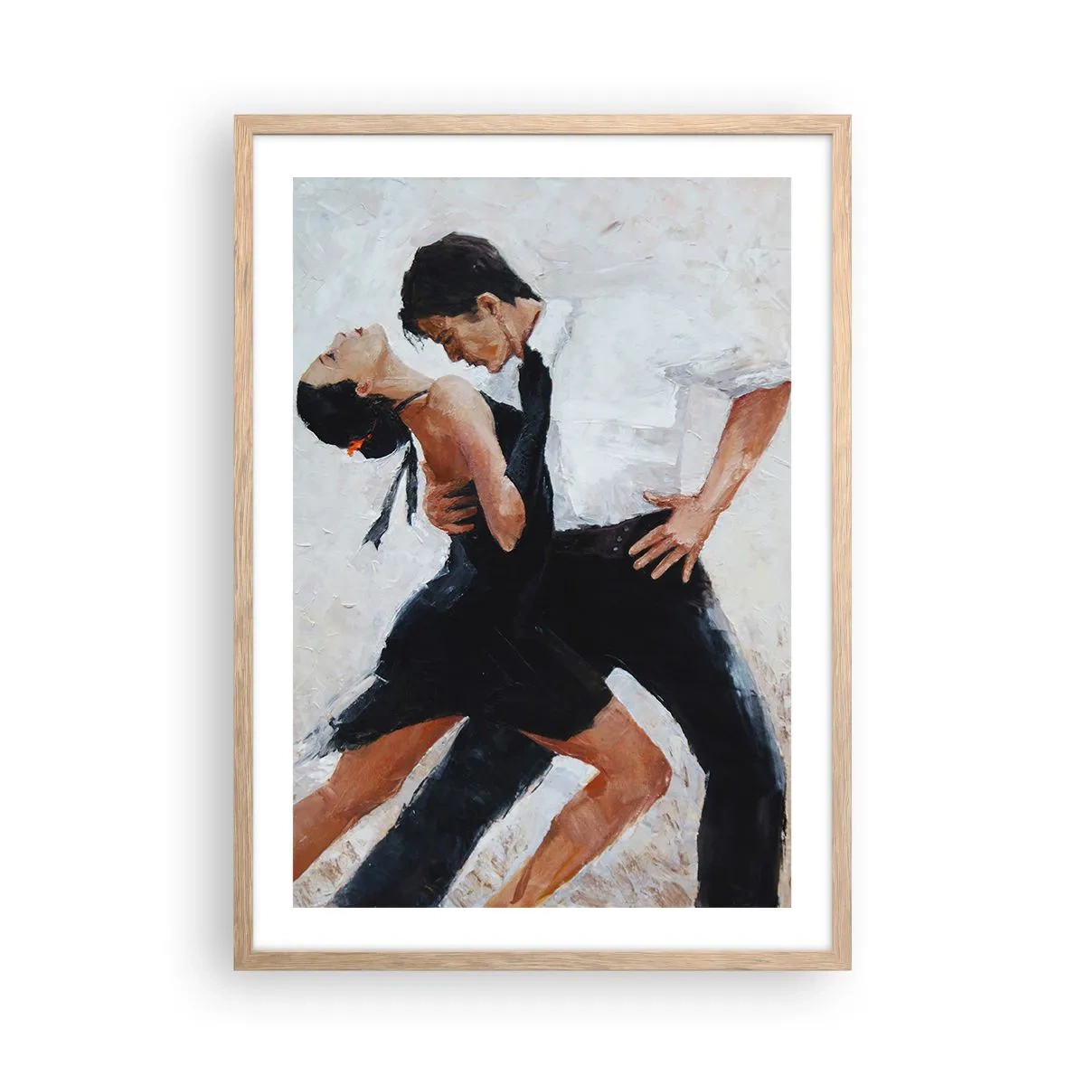 Pôster com moldura de carvalho claro - O tango dos meus sonhos - 50x70 cm