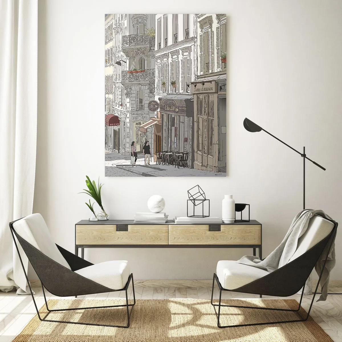 Quadro em vidro - Alegrias urbanas - 50x70 cm
