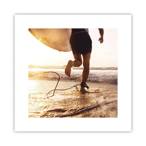 Pôster - Encontro das ondas - 30x30 cm