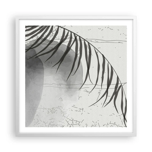 Pôster em moldura branca - O sutil exotismo da natureza - 60x60 cm