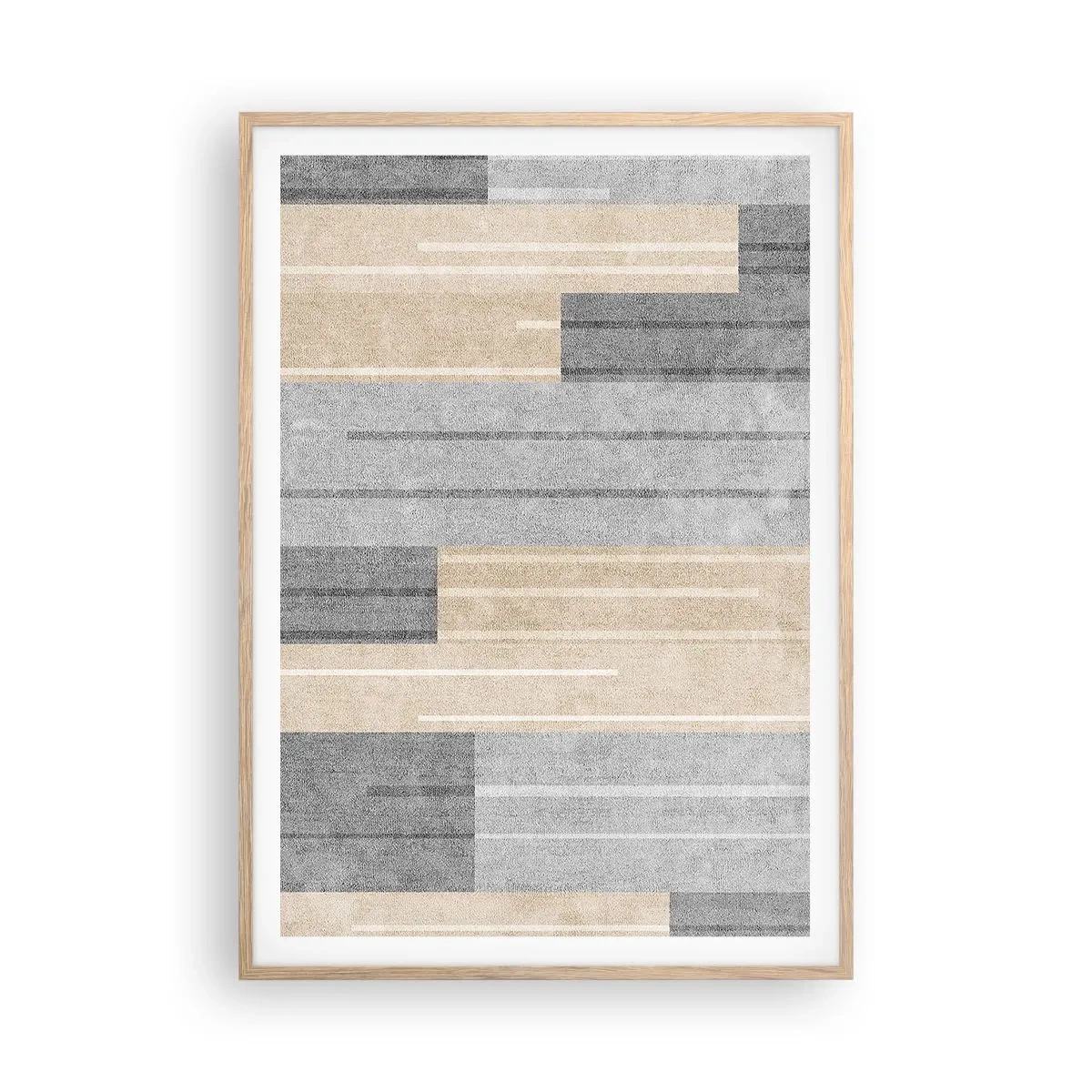 Pôster com moldura de carvalho claro - Composição: mantenha vertical - 70x100 cm