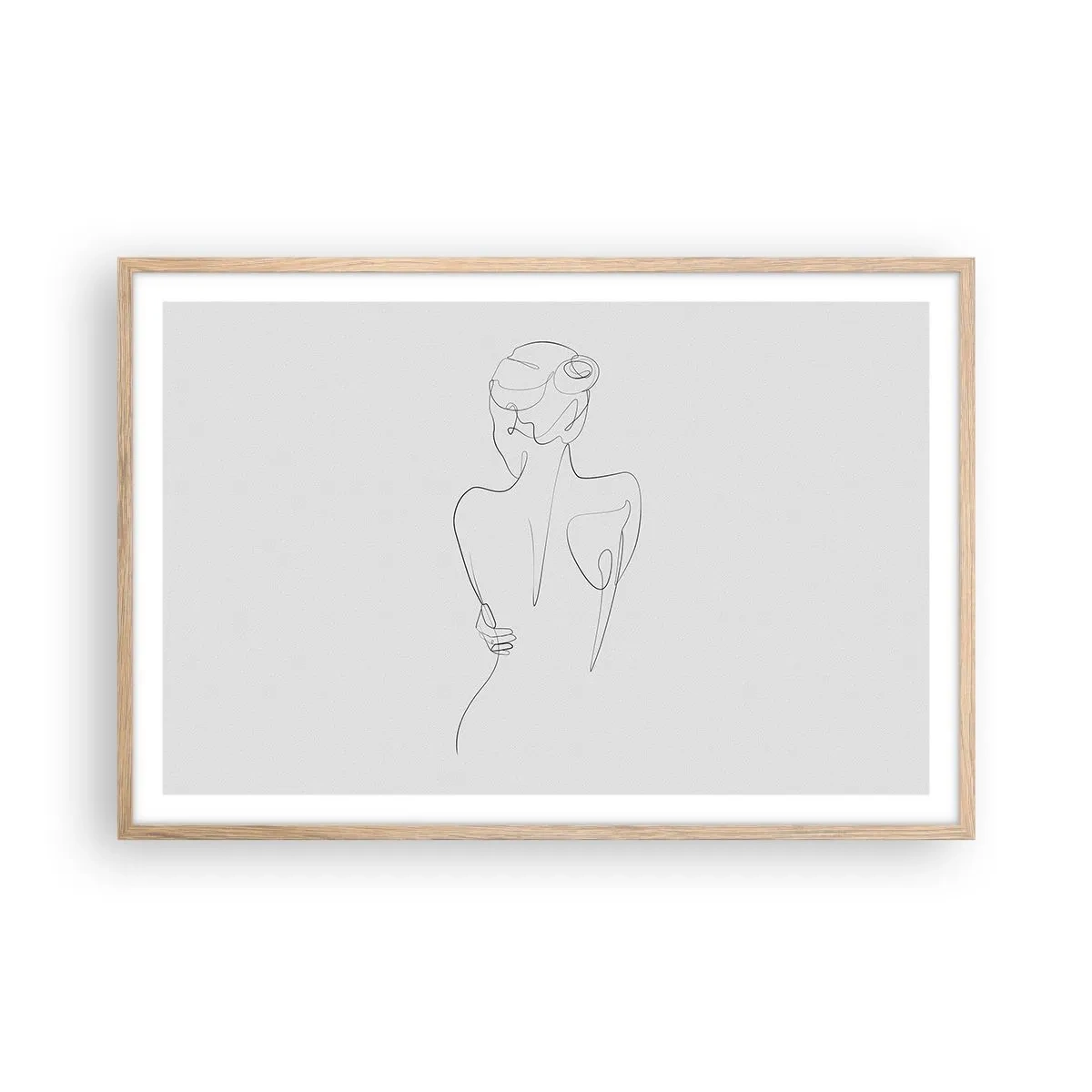 Pôster com moldura de carvalho claro - Música corporal - 91x61 cm