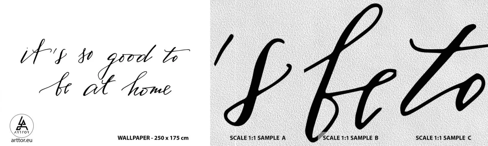 Amostra de papel de parede Premium Sand - Toda a verdade - Tipografia, Afirmação, Máxima - 100x30 cm