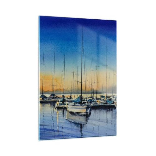 Quadro em vidro - Fim de um bom dia - 50x70 cm