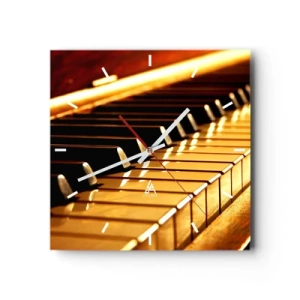 Relógio de parede - Relógio em vidro - Infinitas possibilidades  - 30x30 cm