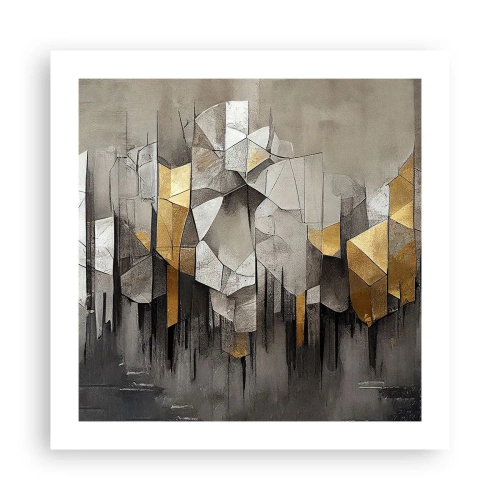 Pôster - Composição de gelo e luz - 50x50 cm