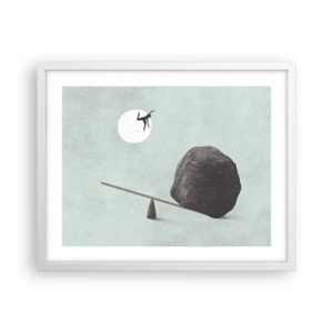 Pôster em moldura branca - Um sonho tornado realidade - 50x40 cm