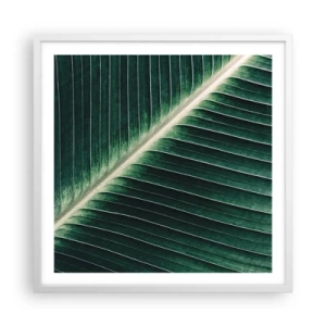 Pôster em moldura branca - O ritmo da natureza - 60x60 cm