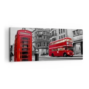 Quadro em tela - O mais vermelho da Europa - 100x40 cm