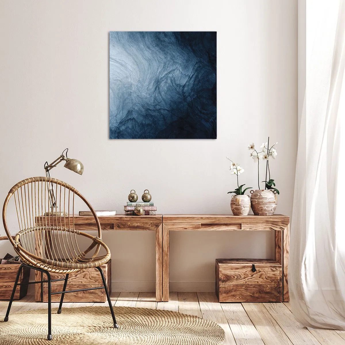 Quadro em tela - Nas profundezas - 30x30 cm