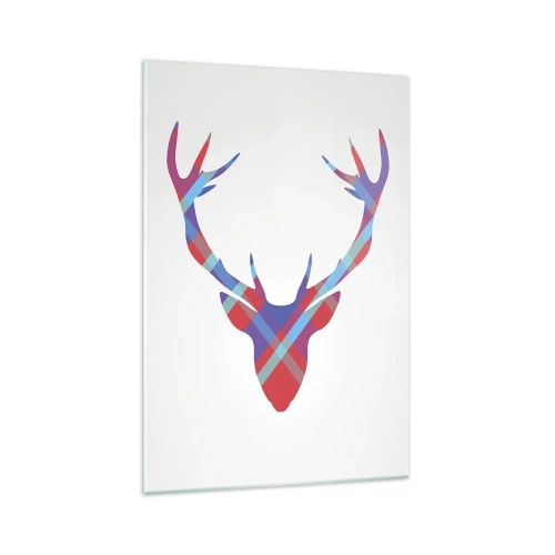 Quadro em vidro - Veado escocês - 70x100 cm