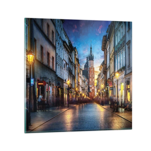 Quadro em vidro - O charme de Cracóvia - 50x50 cm