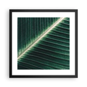 Pôster com moldura preta - O ritmo da natureza - 40x40 cm
