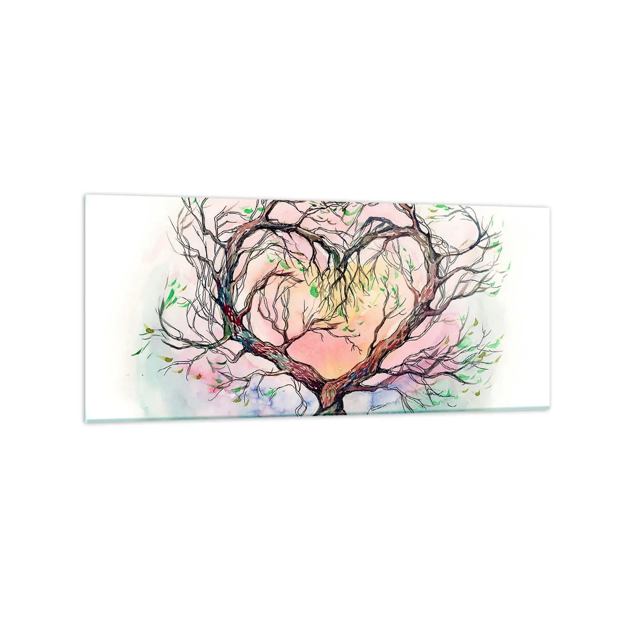 Quadro em vidro - Juntos contra os vendavais - 120x50 cm