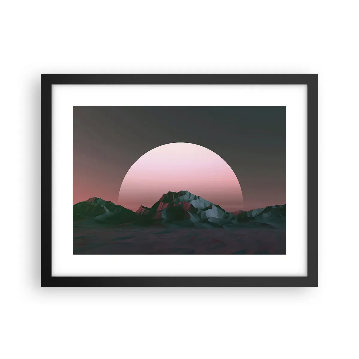 Pôster com moldura preta - Numa galáxia vizinha - 40x30 cm