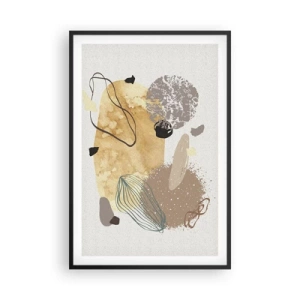 Pôster com moldura preta - Plumcologia aplicada - 61x91 cm