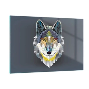 Quadro em vidro - Quem não quer ser lobo, não lhe veste a pele - 120x80 cm