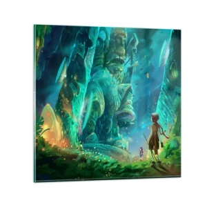 Quadro em vidro - Do Grande Livro de Contos de Fadas - 40x40 cm