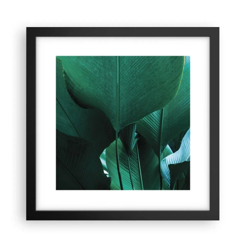 Pôster com moldura preta - De frente para a luz - 30x30 cm