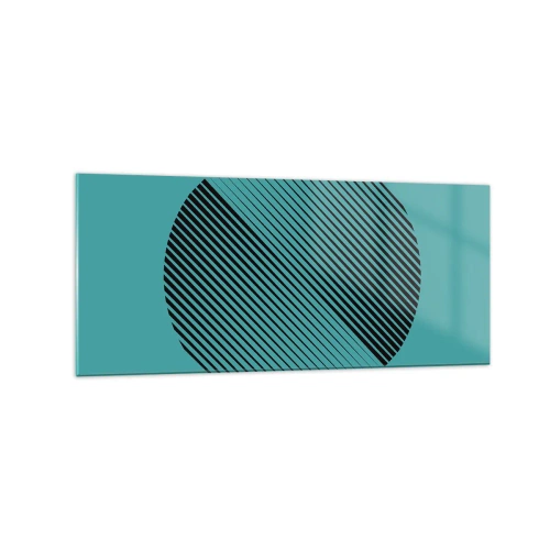 Quadro em vidro - Círculo – uma variação geométrica - 120x50 cm