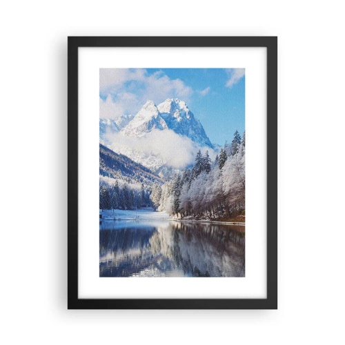 Pôster com moldura preta - Guarda de neve - 30x40 cm