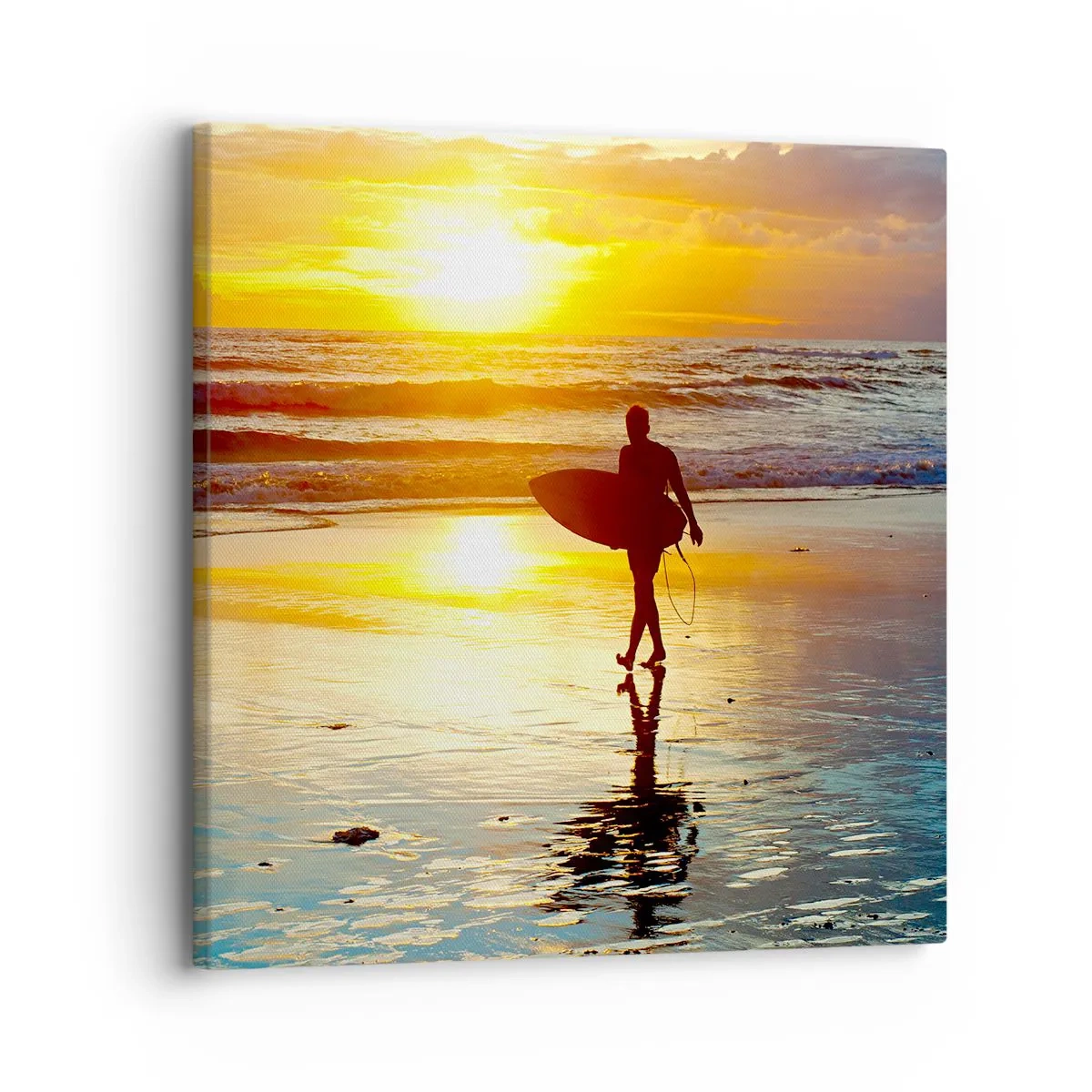 Quadro em tela - O Retorno do Guerreiro - 30x30 cm