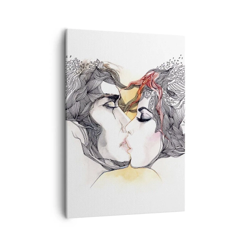 Quadro em tela - O mundo não existe - 50x70 cm