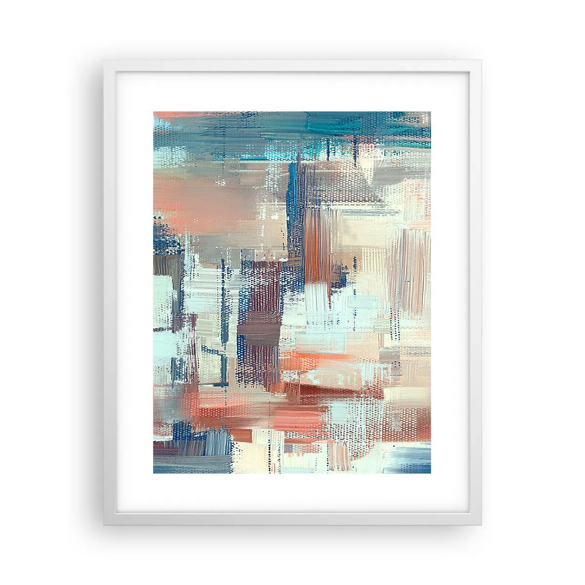 Pôster em moldura branca - Alcance a luz - 40x50 cm