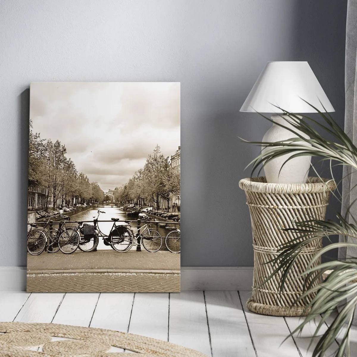 Quadro em tela - Vibrações holandesas - 45x80 cm