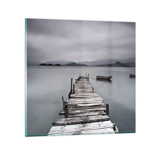 Quadro em vidro - Amanhã pode ir - 30x30 cm